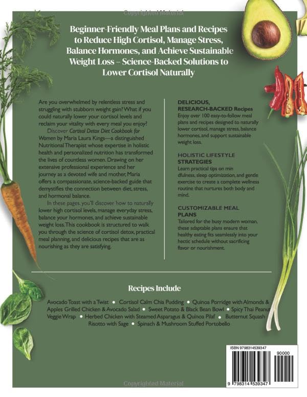 Cortisol Detox Diet Cookbook for Women: Beginner-Friendly Meal Plans and Recipes to Reduce High Cortisol, Manage Stress, Balance Hormones, and Achieve ... DETOX DIET COOKBOOK FOR WOMEN COLLECTION) - Image 2