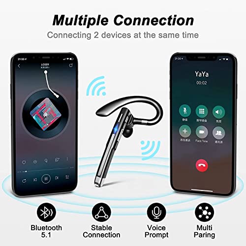 Audífono Bluetooth Inalámbrico Single V5.3 con Micrófono miniatura 4