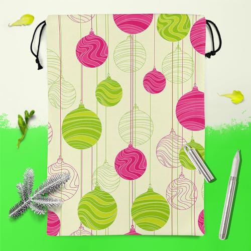 Image of ArtzFolio Christmas Balls | Reusable Sack Bag | Bag for Gym, Storage, Vegetable & Travel
