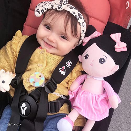 Image of OUOZZZ Soft Plush Baby Doll 12.6 Inch, Asian Black Hair Snuggle Buddy | Perfect Birthday Toy & Gift for 1 Year Old Girls, Cuddly Companion Suitable for Infants & Toddlers