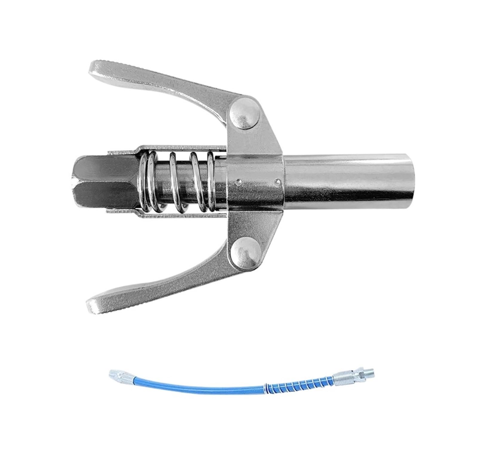LYMFE Grease Gun,Heavy-Duty Handle Grease Gun NPTI/8 10000PSI Grease Coupler Heavy-Duty Quick Release Oil Grease Gun Coupler (Color : Type2 with 30cm)