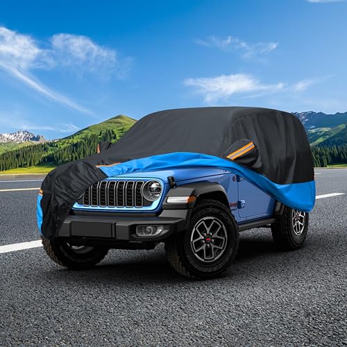 Image of Car Cover Waterproof All Weather Outdoor Windproof Dustproof UV Protection Fit SUV