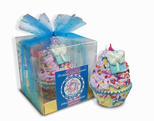 SpaGlo® Birthday Bath Bombs- Birthday Cupcake Bath Bombs, Birthday Bath Bomb, Cupcake Bath Bombs, - //coolthings.us
