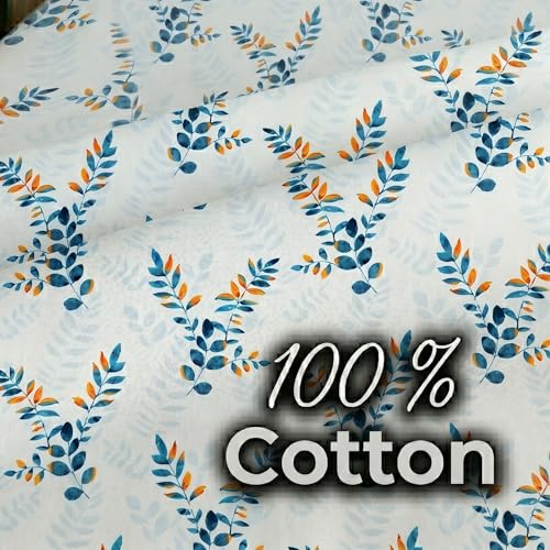 Image of Mafatlal 186 TC Metro Cotton Double Bed Bedsheet | 90x100 Inch|Soft, Breathable & Lightweight | Includes 2 Pillow Covers| Nordic Blue 1