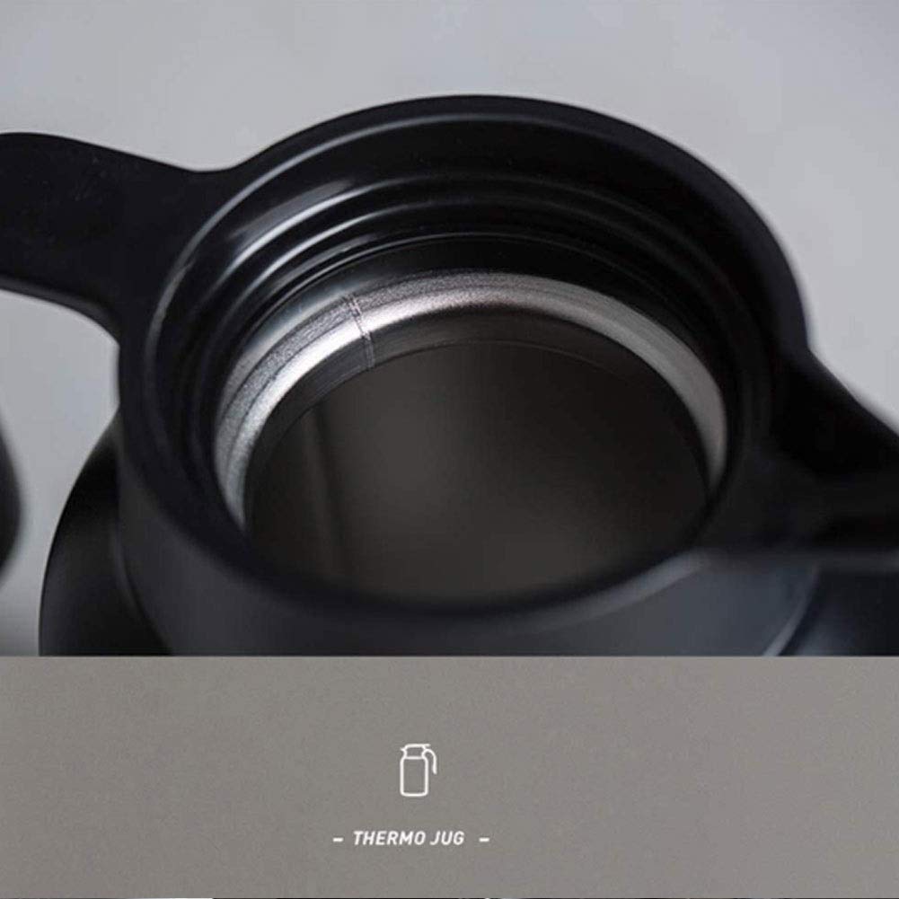 Thermokaraffe Thermoisolierte Kaffeekaraffe, Thermokaraffen, Thermoskanne, Airpot Thermokaffee-Cara-Thermoskanne, Haushalt mit großem Fassungsvermögen, 304-Edelstahl-Wasserkocher, Push-Typ, Isoliertop
