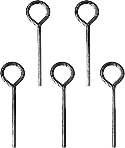 INAIVU Paquete de 5 llaves hexagonales de 18 pulgadas con bucle de anillo completo, llave Allen de metal, llave hexagonal para dispositivo de salida