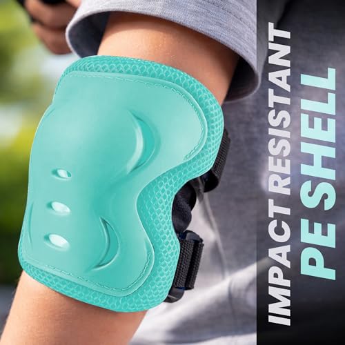 Image of JASPO Neo Kids Protective Gear Set | SX-4 | Knee Pads, Elbow Pads & Wrist Guards for Skating, Cycling & Skateboarding (Small Size)