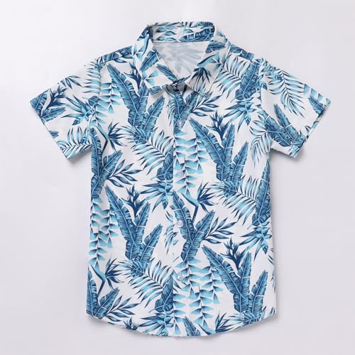 Image of Daddy and Me Matching Outfits Hawaiian Father and Son Matching Shirts for Family Photoshoot Summer Men Boys Father's Day Tops
