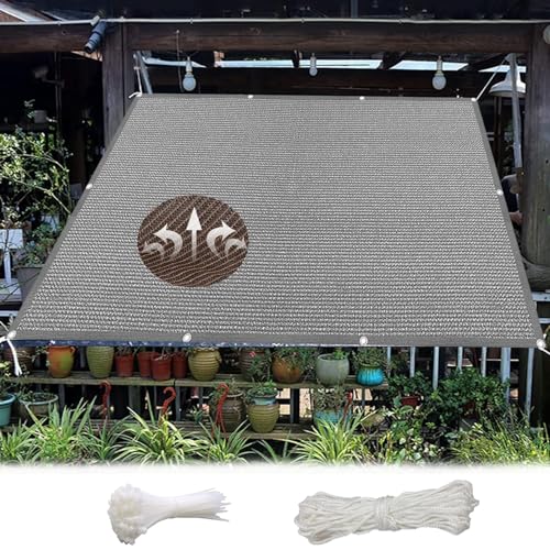 Voile d'ombrage 5x10 m rectangulaire pour bloquer la chaleur et les UV