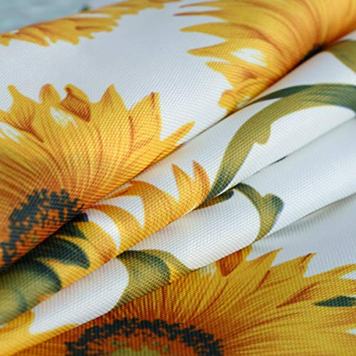 Image of EHouseHome Outdoor Indoor Tablecloth with Umbrella Hole for Oval Table,Waterproof Patio Cloths, Spring /Summer Table Covers with Zipper for Backyard Circular Table /BBQs /Picnic,60 x 84 inches