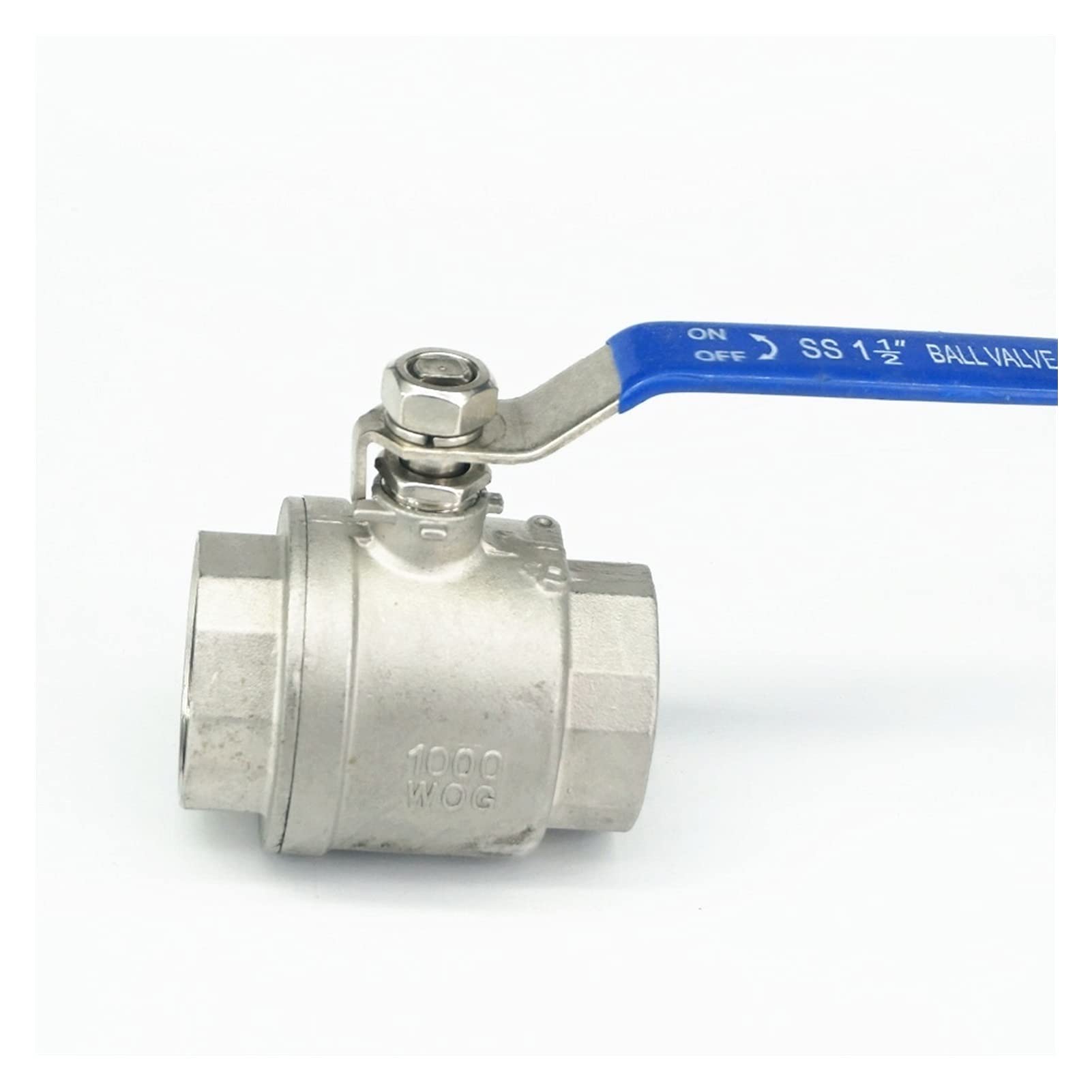 DN40 1-1/2 Pulgadas Hembra Puerto Completo SS304 Acero Inoxidable 2 Piezas Tipo válvula de Bola Agua Gas Aceite