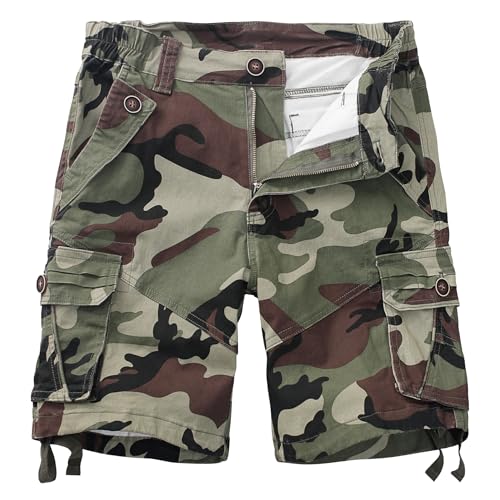 Womens Hiking Shorts, Bermuda Cargo Shorts, 10