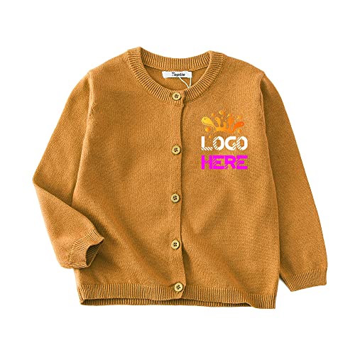 TopTie Custom Embroidered Girl Cardigan Sweater Uniform