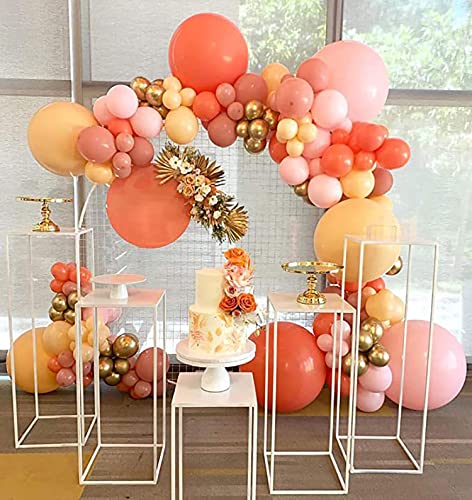 Image of KALOR Coral Red Balloons,100 Pcs 5 Inch Mini Matte Latex Balloons for Balloon Garland Arch, Birthday Decoration, Wedding Party, Baby Shower Decorations