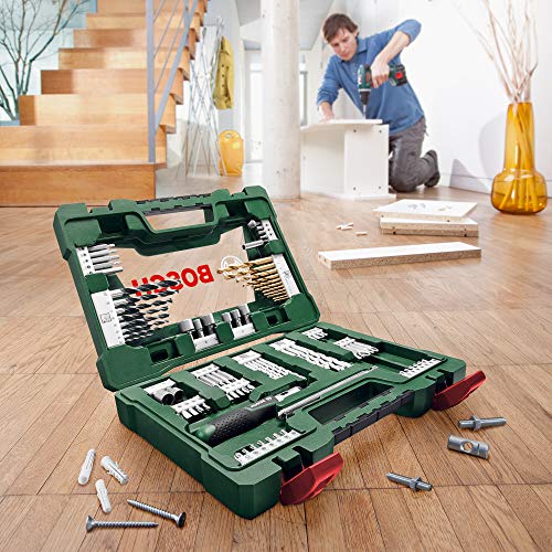 Bosch Accessories 91tlg. Titanium-Bohrer- und Bit Set V-Line (für Holz, Stein und Metall, inkl. Ratschen-Schraubendreher… – Bild 6
