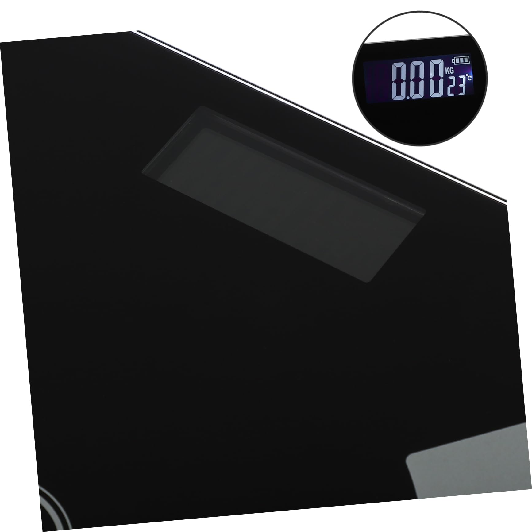Báscula Digital para Peso y Grasa Corporal Negra de Vidrio | Carga Usb, Pantalla Digital de Lectura Clara, Uso Doméstico para Control de Salud y Fitness