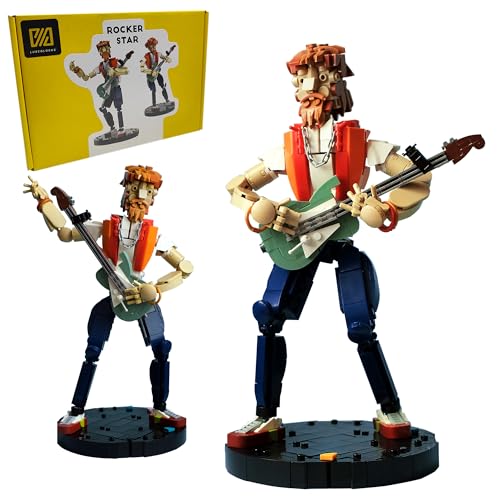 LUXEBLOCKS Rock Star Guitar Building Kit - Big Size Action