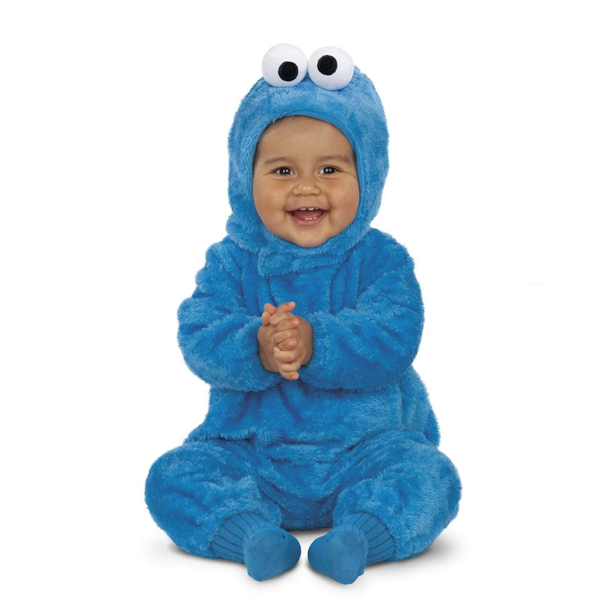 My Other Me Cookie Monster Sesame Street Costume for Babies (2 Pieces), blue, 6-12 Months