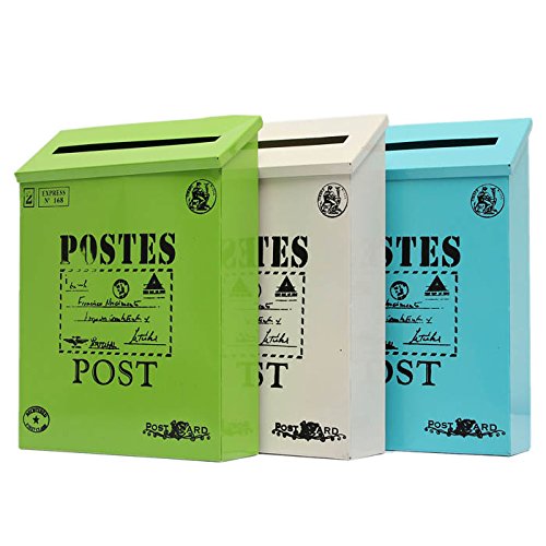 Anticato Vintage lamiera di ferro Mailbox Giardino...