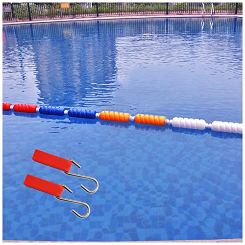 Swimming Pool Safety Separation Line with Buoy, 1-10 M Floating Rope Lane Line Rope, for Waterway Shoal, with 2 Hooks (Color : Nylon Rope style, Size : 4m/13.1ft)