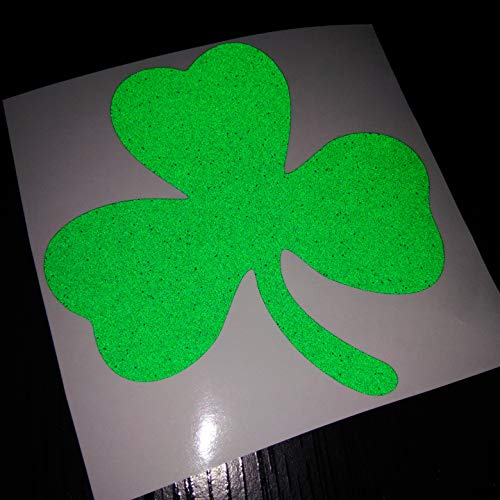 CUSHYSTORE 2" Green 3-Leaf Shamrock Clover Decals Sticker Vinyl Reflective for Hardhat Car Laptop Phone 6 Packs - Thumbnail 6