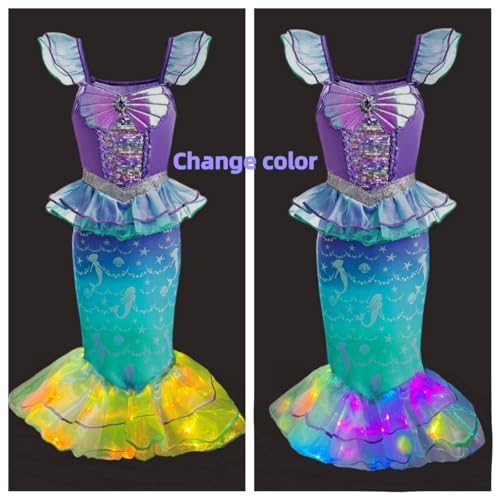 Disfraz de Sirena para Niñas con Bolsa y Accesorios miniatura 1