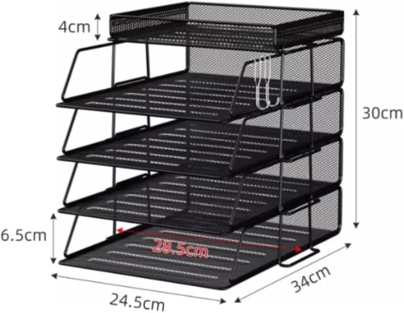 デスクオーガナイザー、デスクトップ収納ボックス 新聞・雑誌・フォルダー整理 オフィス・リビング用、小物類も一緒に収納できるため、空間