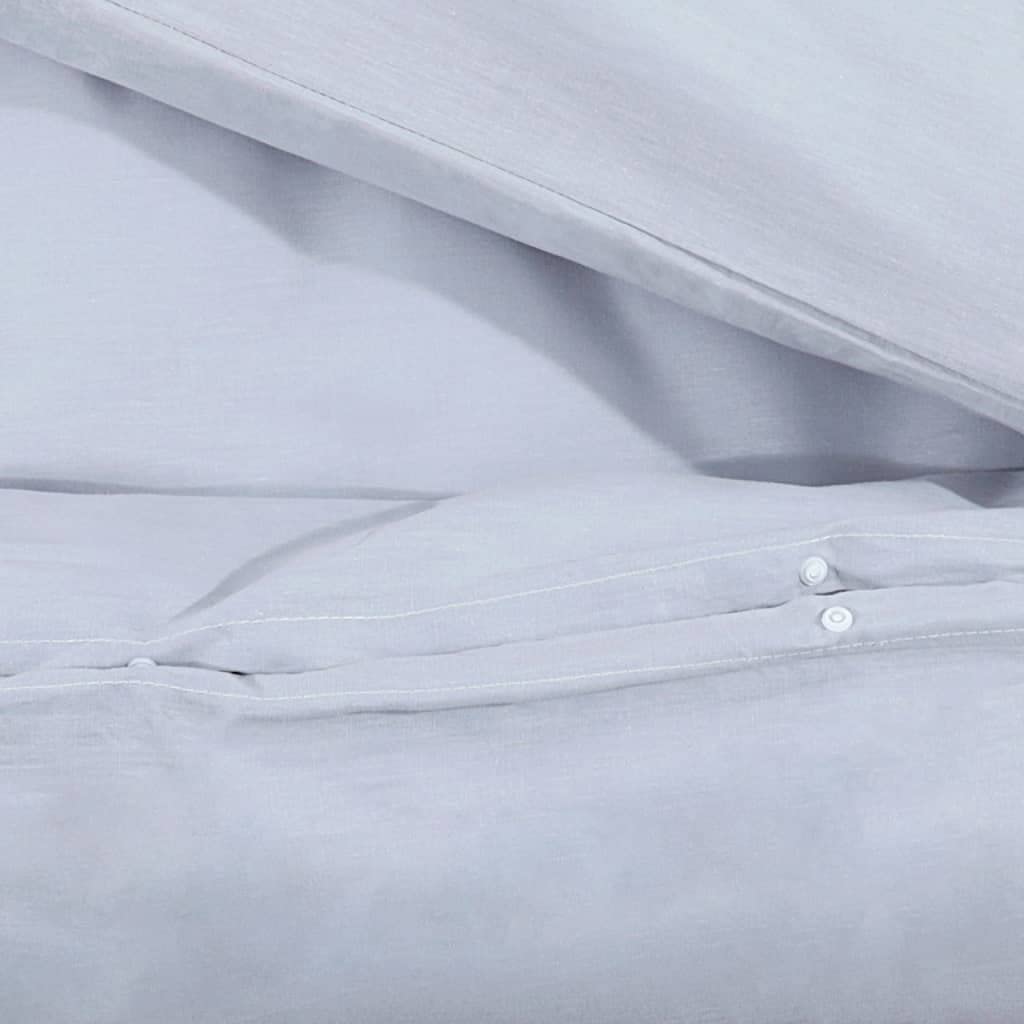 Pościel i pościel, zestaw poszewek na kołdrę, kolor szary, 140 x 200 cm, lekka mikrofibra, dom i ogród