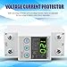 Adjustable Voltage Current Protector Over and Under Voltage 120V AC Undervoltage Protective Device with Voltage Self Recovery (63A)