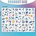 96 PCS Ocean Sea Animal Shark Whale Fish Temporary Tattoos Sticker,Super Cute Themed Birthday Party Favors, Supplies, Decorations, Fake Tattoo Stickers, School Rewards Prizes & Gifts