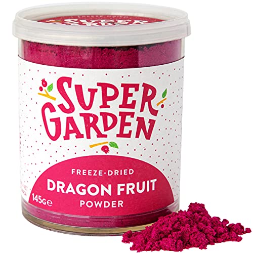 Super Garden Dragon de fruta liofilizada en polvo - Producto 100% puro y natural - Apto para veganos - Sin azúcares, aditivos artificiales ni conservantes añadidos - Sin gluten - No OMG Cover