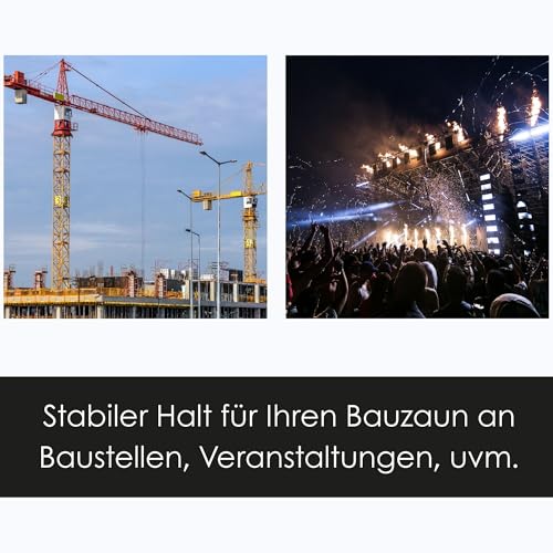 Zaundirekt Bauzaunfuß I Bakenfuss I Bauzaunfuss I Schilderfuss I Bauzaun I Zaun I Gitterzaun I Absperrung