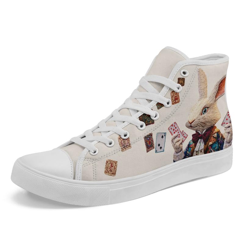 Womens Canvas Shoes High Top Sneakers Lace up Casual Trainers Plimsoles Flat Shoes