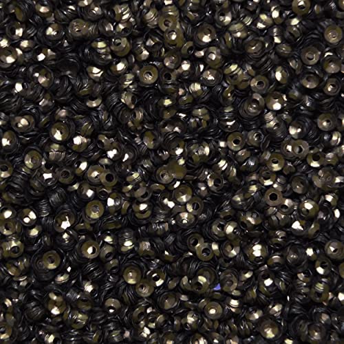3mm Cup Sequins Coffee Brown Matte Satin Metallic Made in USA