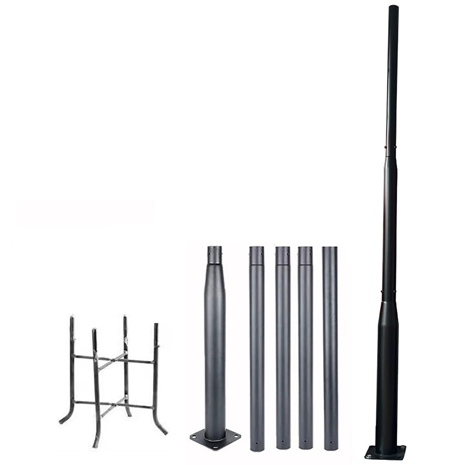 Amazon.co.jp: 屋外照明用街灯ポール、ソーラーランプポスト亜鉛