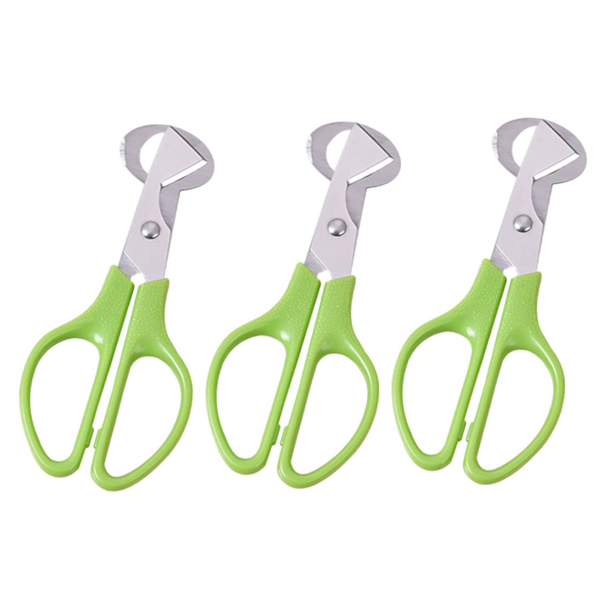 DECHOUS 3Pcs Quail Egg Scissors Cutter Tool with Curved Handle Design Effort Saving Kitchen Tools for Opening and Slicing