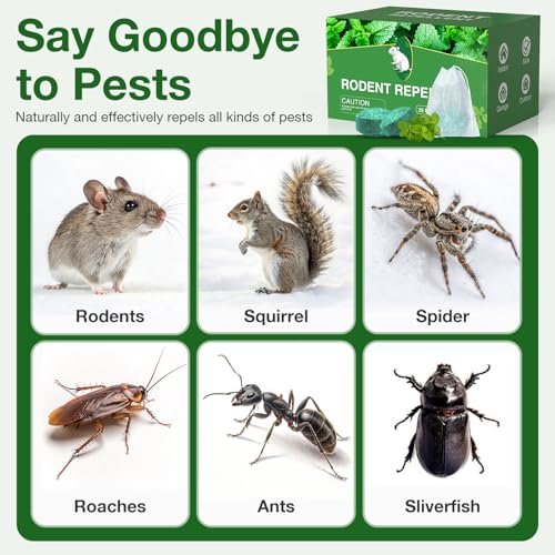 mouse rodent repellent 25 pack peppermint oil mouse repellent balls for rats mice deterrent natural mouse traps for indoor outdoor use keep rodents away from garden and home family amp pet safe 03