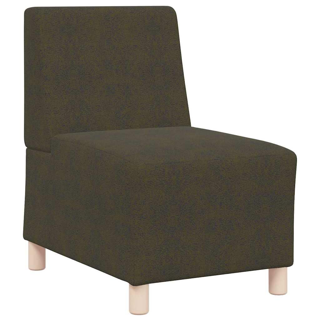 vidaXL Modułowa sofa bez podłokietników Zielony wojskowy