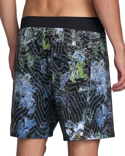 RVCA Hawaii Topo 17" 4-Way Stretch Trunk Board Short4