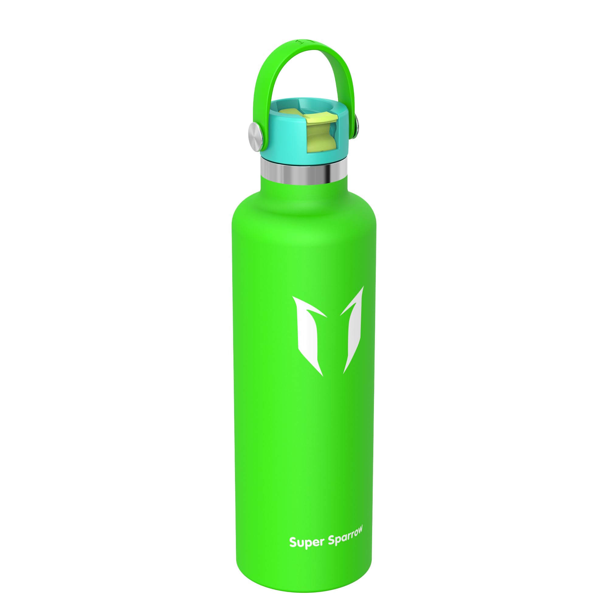 Super Sparrow Borraccia Termica, Acciaio Inox Bottiglia Termica - 350ml, 500ml, 750ml, 1L - Senza BPA Borracce, Borraccia Bambini per Scuola, Sport, Campeggio, Yoga, Palestra, Ciclismo