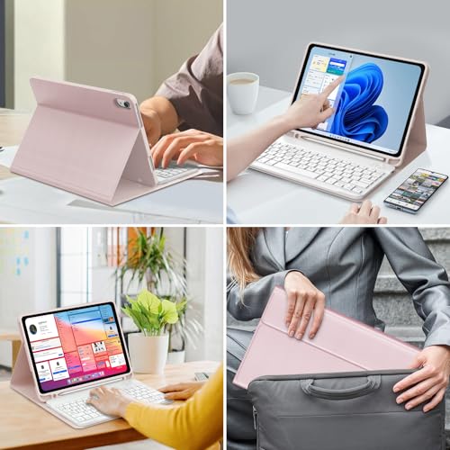 Teclado para iPad 10ª generación para escribir sin cables con letra Ñ 7