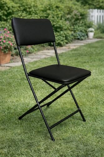 Image of BHAVANE Furniture Folding Chair with Cushion Seat, Portable, Compact and Space-Saving, for Home, Office, and Events