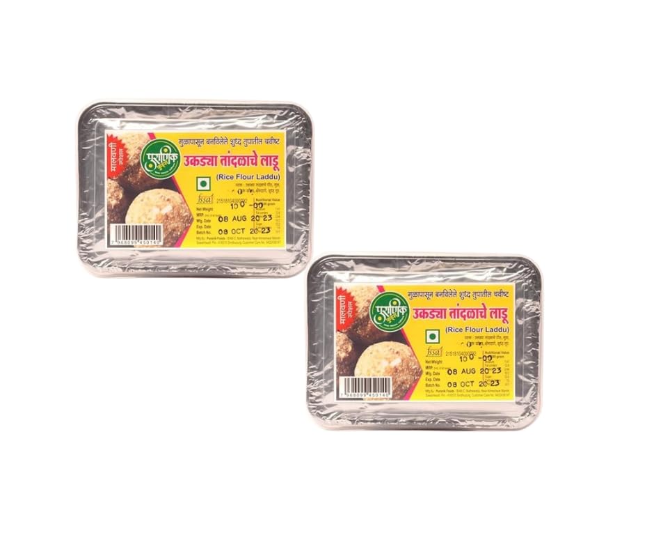 Puranik Food Ukda Tandul Laddu Boiled Rice Laddu 200 Gm Pack Of 2 (B0CFVRNG9C) Amazon Price History, Amazon Price Tracker
