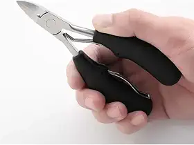 Alicate Cortador Desencravador De Unha grande cuticula Profissional manicure Aço Inox afiado ponta fina com mola corte curvo