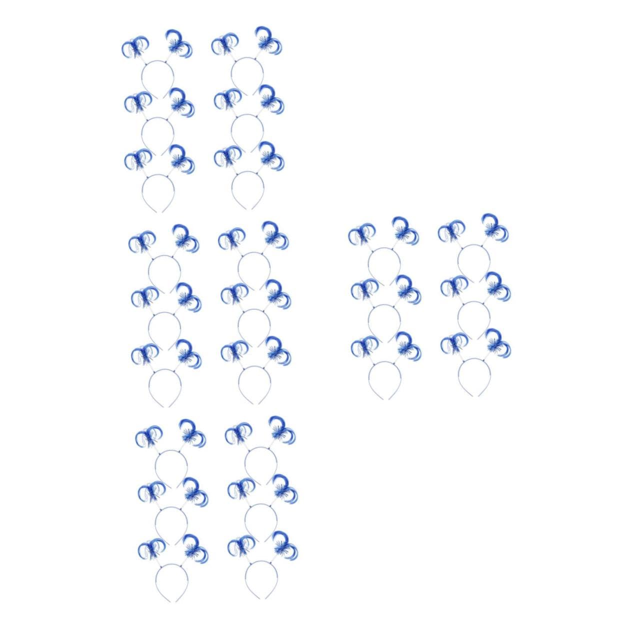 VICASKY 24 Pezzi Fasce Capelli Blu Reale per Cerchietti Unici in Morbido Accessori per Feste e Uso Quotidiano Comode e Resistenti per Capelli Ricci
