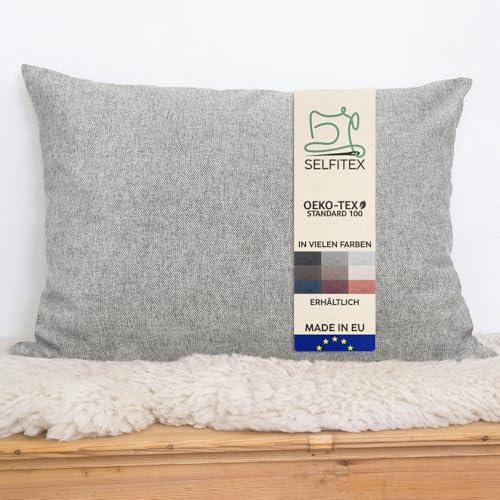 Selfitex Modisches Couchkissen XXL 60x80 cm, Sofakissen mit Füllung und Bezug, kuschelweiches Lesekissen, dekoratives Fernsehkissen, Deko- und...