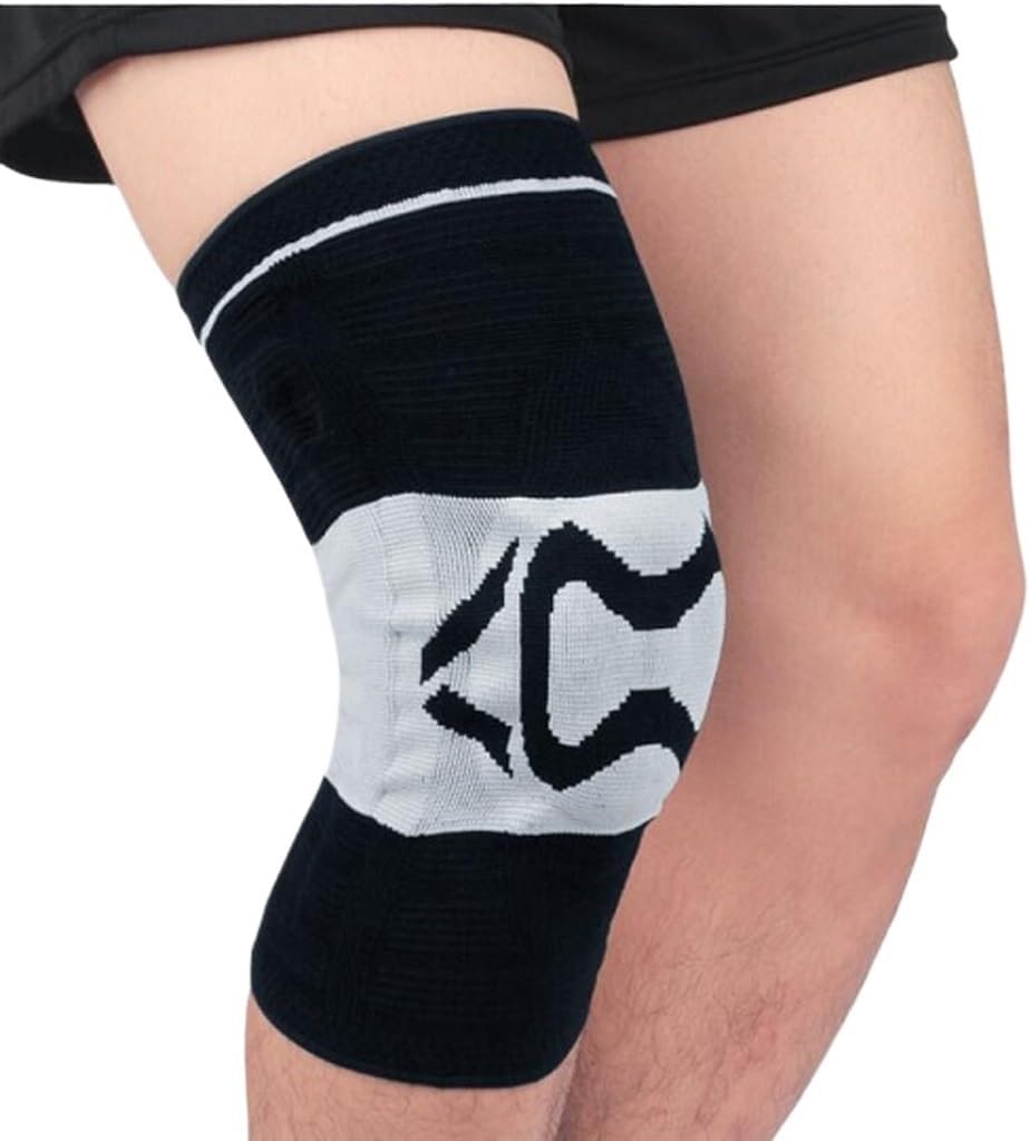 1 Pair Silicone Joint Support Knee Pads Sports Running Basketball Knee Support for Relief Arthritis Pain Compression Knee Protector(D,M)