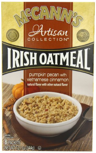 McCann's Artisan Collection Instant Oatmeal, Pumpkin Pecan with Vietnamese Cinnamon, 8-Count Packets Net WT 12.1 oz (344g)