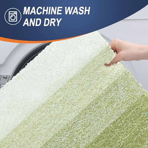 Image of OLANLY Bathroom Rugs Mat 36x24, Extra Soft Absorbent Microfiber Bath Rugs, Rubber Backing, Quick Dry, Machine Washable Bath Mats for Bathroom, Tub and Shower, Home Decor Accessories, Mustard Yellow