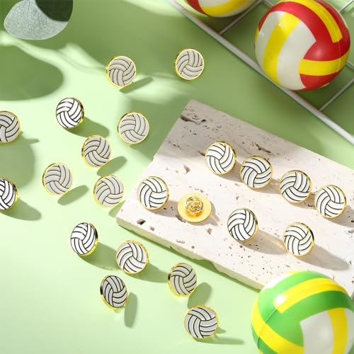Image of Tondiamo 24Pcs Sports Lapel Pin for Team Gift 3 /4 inch Brooch Decor